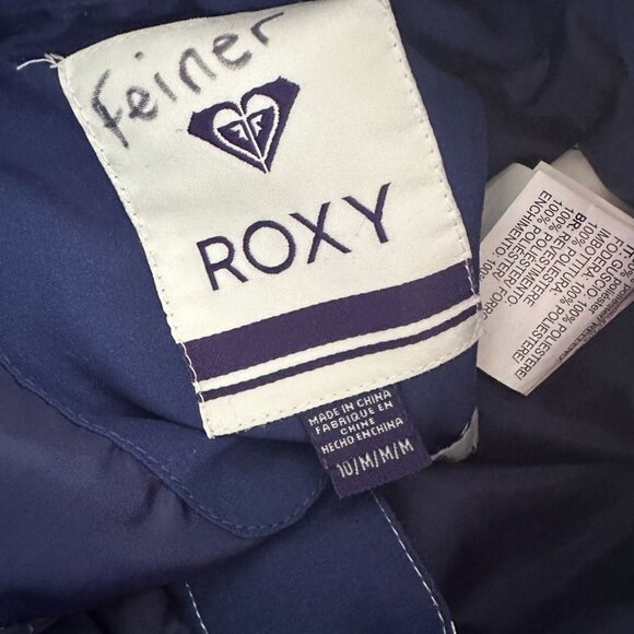 ROXY Girls Navy Butterfly Ski Winter Pants Size Medium - Picture 8 of 8
